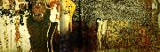 Gustav Klimt beethovenfrisen painting